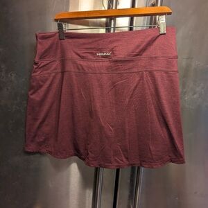 Women's Lot Of Two Athletic Skorts Tangerine Head Size Lg